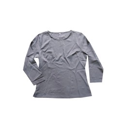 Customized women's round neck slim fit T-shirt Designed T-shirt with slit on the right side of the hem Emperor Cinema Work Uniform Group Uniform T1113 Customized women's round neck slim fit T-shirt Designed T-shirt with slit on the right side of the hem Emperor Cinema Work Uniform Group Uniform T1113